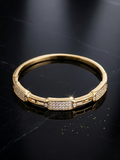 14K Gold-Filled Iced Bangle